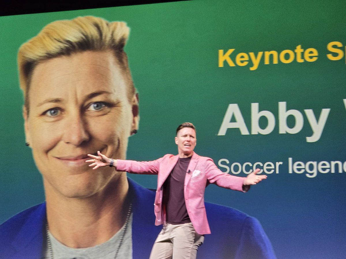 "I've never scored a single goal without the help of a #team... we are all going to be goal scorers, but also.. we are all going to be benched, but how you respond matters!"

 Such an incredible keynote from <a href="/AbbyWambach/">Abby Wambach</a> at #ACOG2024 <a href="/acog/">ACOG</a>.. so very lucky for this front row seat!