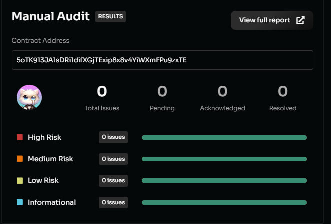 MeowBotSolana's tweet photo. Meow Meow Fam😻

Fantastic news! We've just passed the audit by @CoinsultAudits.

You can see the full report at this link👇
https://t.co/CUkaaQsdJf

Isn't it meowtastic? 🚀

Stay strong, stay SAFU $MEOWB 🐾 $SOL https://t.co/VhhtNUwfQo