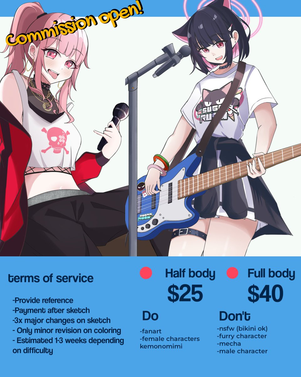 Retweets and likes are appreciated🤩~

Hello I’m open for COMMISSION!
If you are interested feel free to dm me on Twitter or discord (1_renzxu#1449)

Thank you so much!! ~

#commissionsopen #commission #commissionart #CommissionSheet #Artcommission