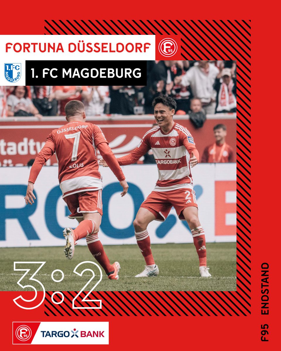 SCHLUSS!!! HEIMSIEG!!!
Wir sind einfach ein zu geiler Haufen 😍😍😍😍

#f95 | 🔴⚪️ | #F95FCM (90.+4)