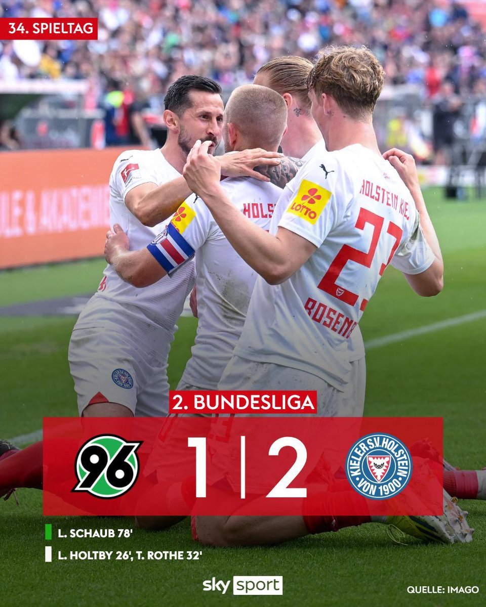 Kiel erledigt seinen Job und gewinnt gegen Hannover. Durch Paulis Sieg in Wiesbaden wird das Team von Marcel Rapp Vizemeister der 2. Bundesliga. 

#sky2buli #h96ksv