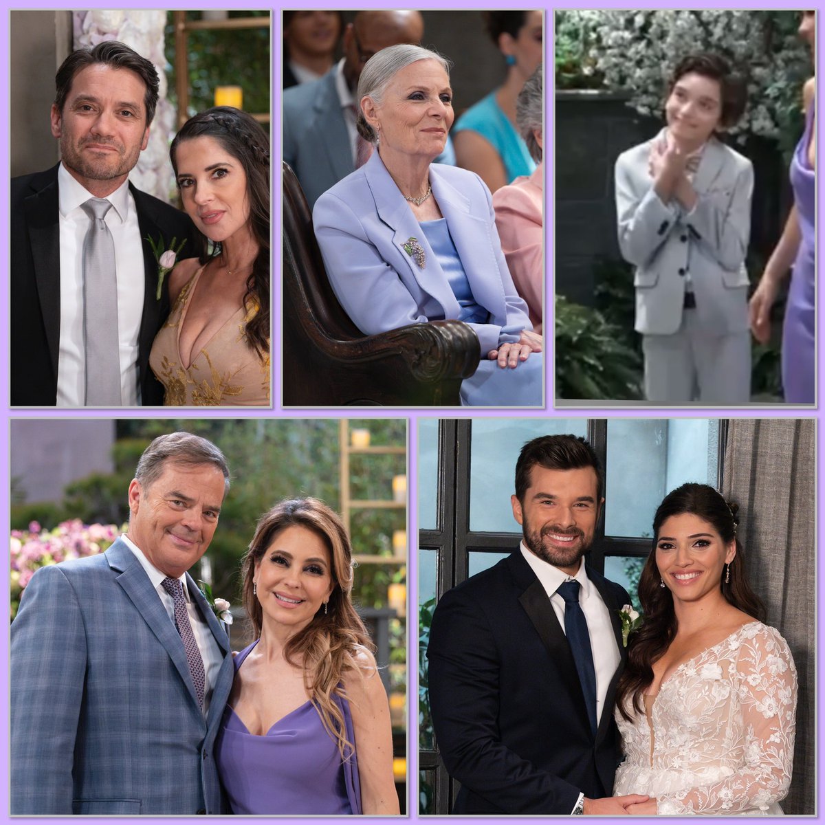 Wedding pics 💜 #NIV #ChaLynn #Sante #Tracy #Leo #GH 💜 @lisalocicerogh @wallykurth @EastonRocket #JaneElliot #AmandaSetton @josh_swickard #DominicZamprogna #KellyMonaco