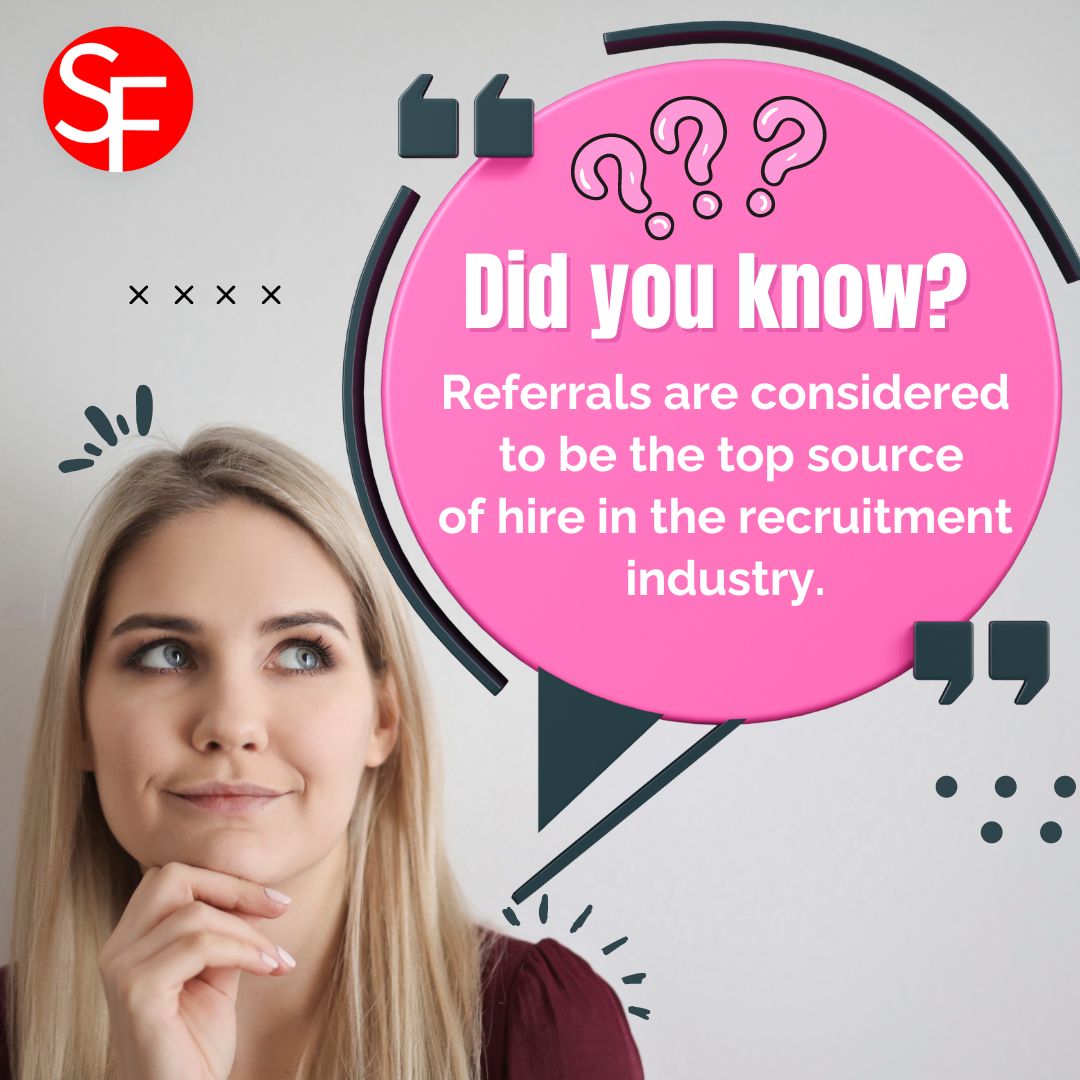 👥 Did you know that referrals are considered the top source of hire in the recruitment industry? At Staffactory, we strive to build strong partnerships with our clients and job seekers to ensure a successful match. Trust us to deliver top talent for your business needs. 🤝