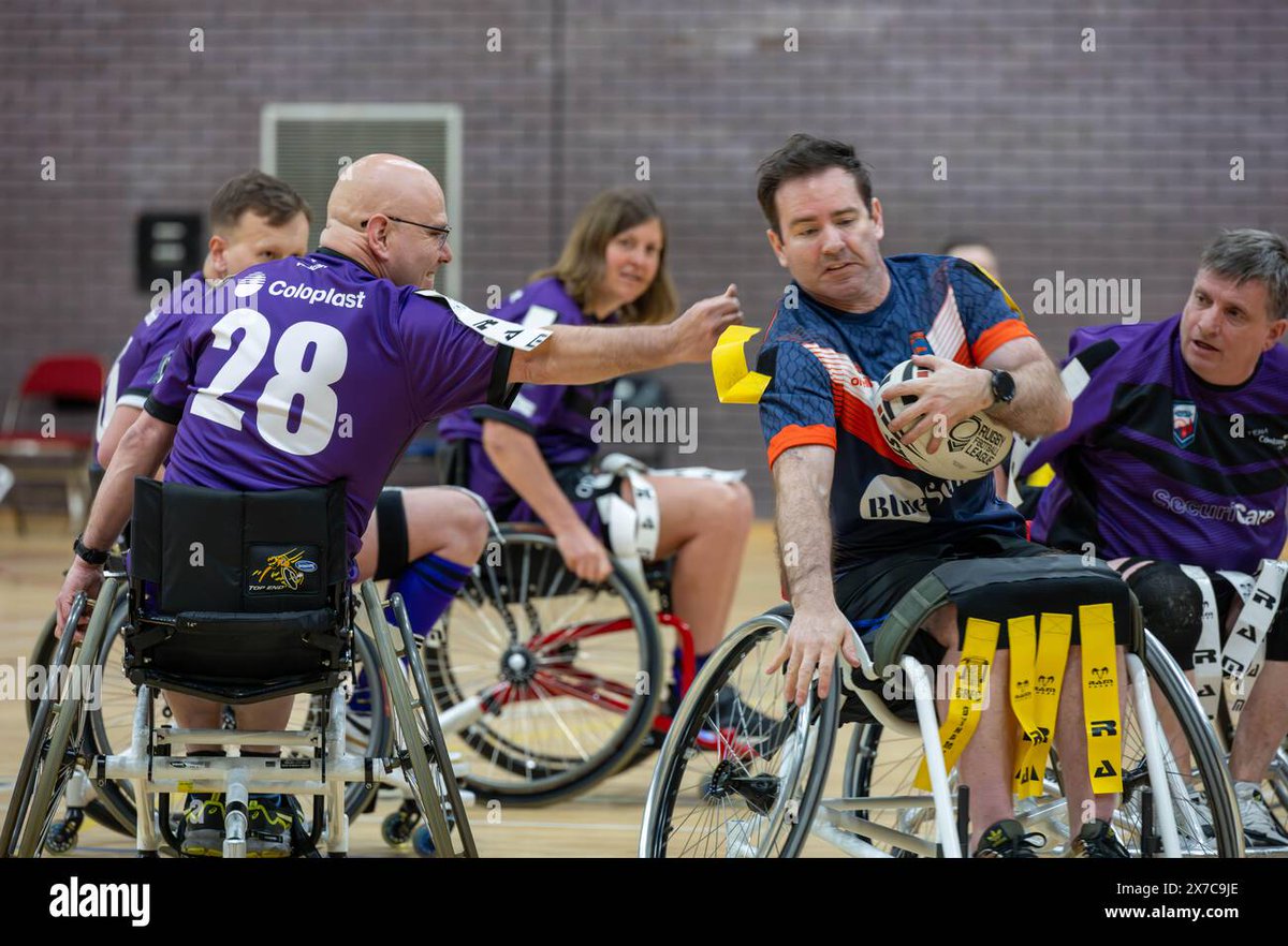Wheelchair rugby league at the .@BrentwoodCentre between .@BrentwoodRLFC and .@TeamColostomyUK #brentwood #essex #sportforall