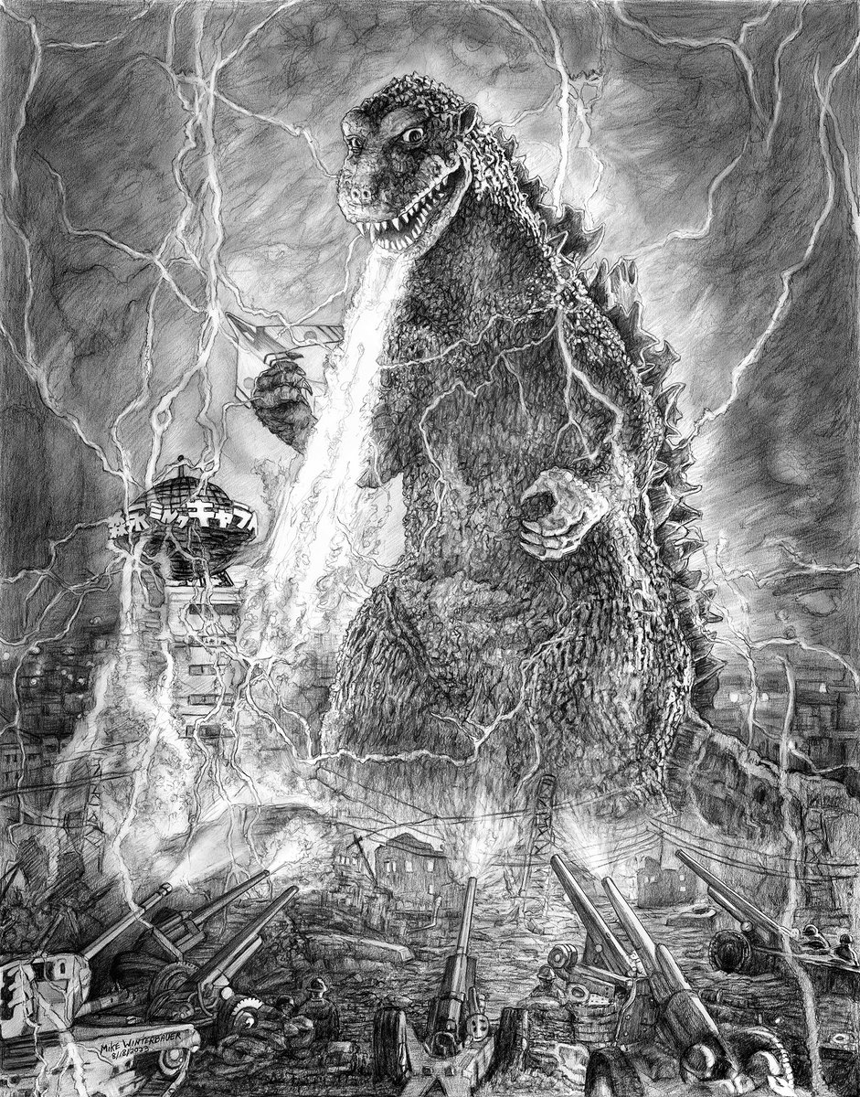 My cool Godzilla pencil drawing 2023!
#illustration #popculture #movieart #Godzilla
