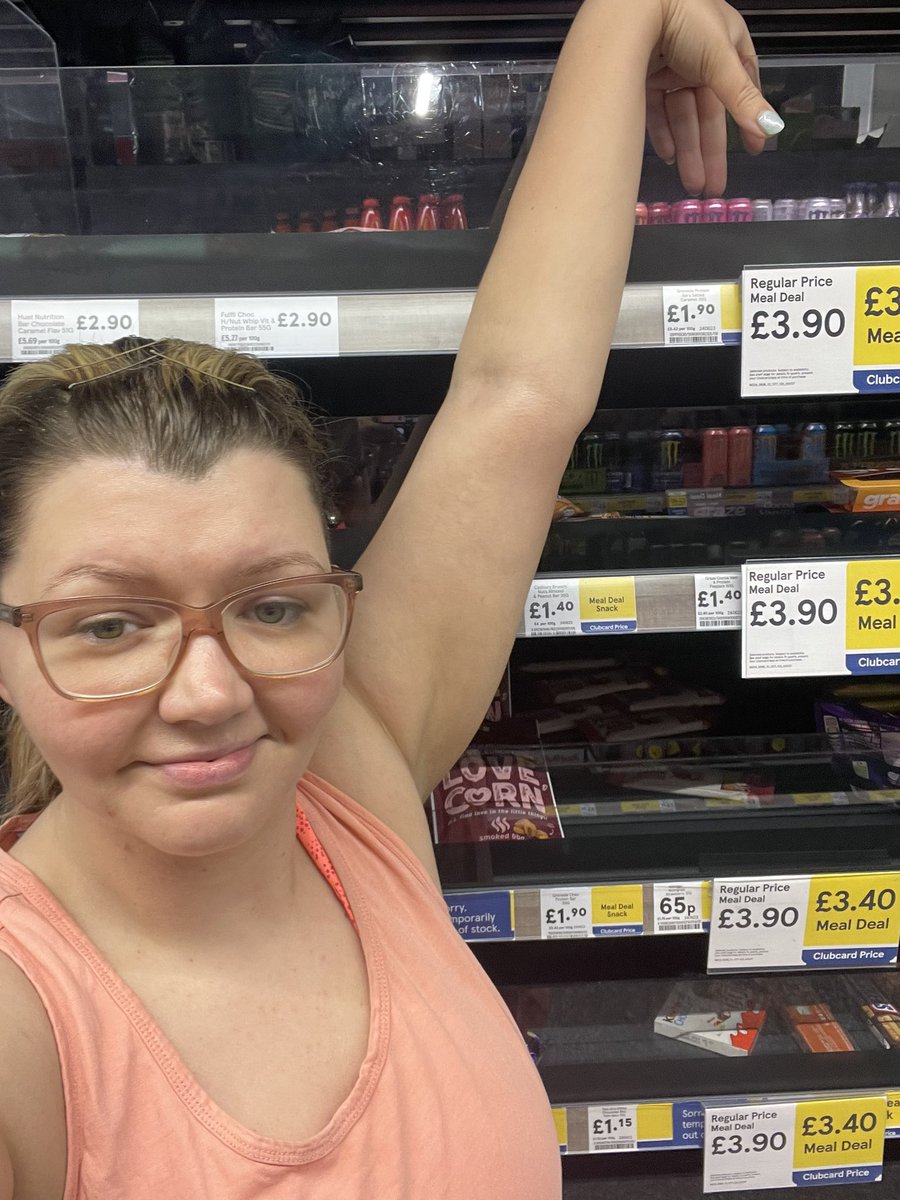 Bang on about inclusivity then put the protein bars in a place only people well over 5ft5 can reach them… Nice one <a href="/Tesco/">Tesco</a>