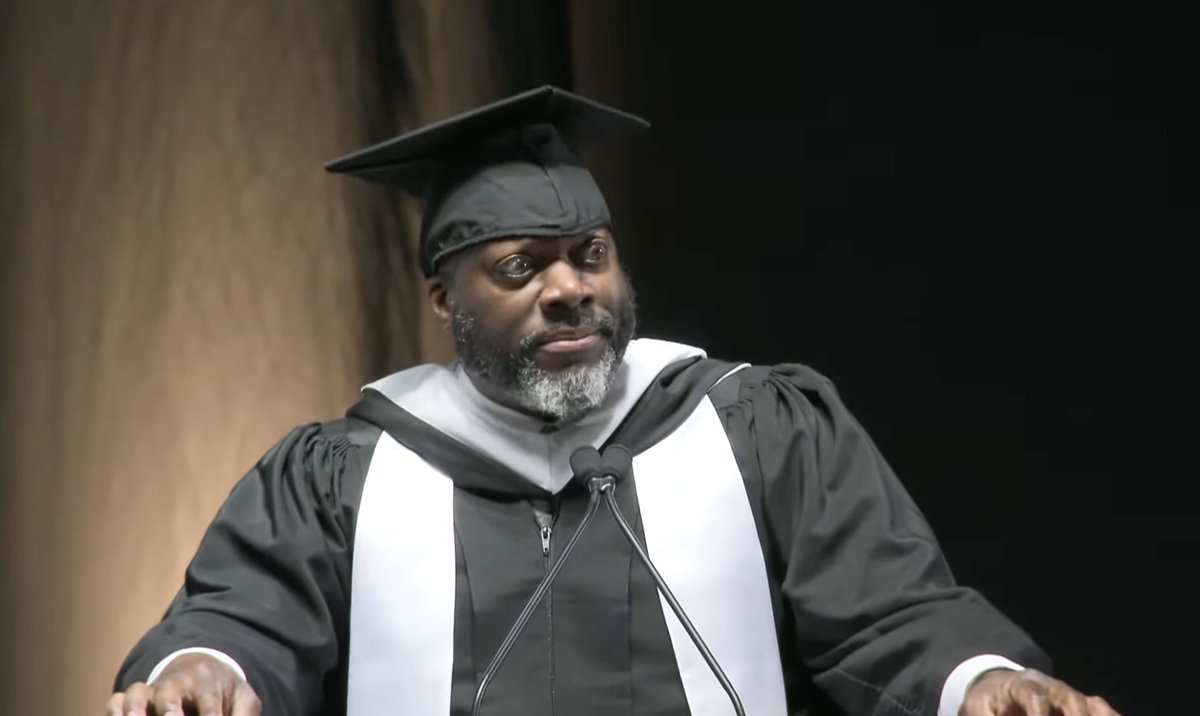 Earl Smith '94, @PC_Alumni president, welcomed #PC2024 to the graduate ranks. 'Please remember wherever life takes you from this day forward, you always have a home here at @ProvidenceCol and you will always have Providence College alumni,' he said.