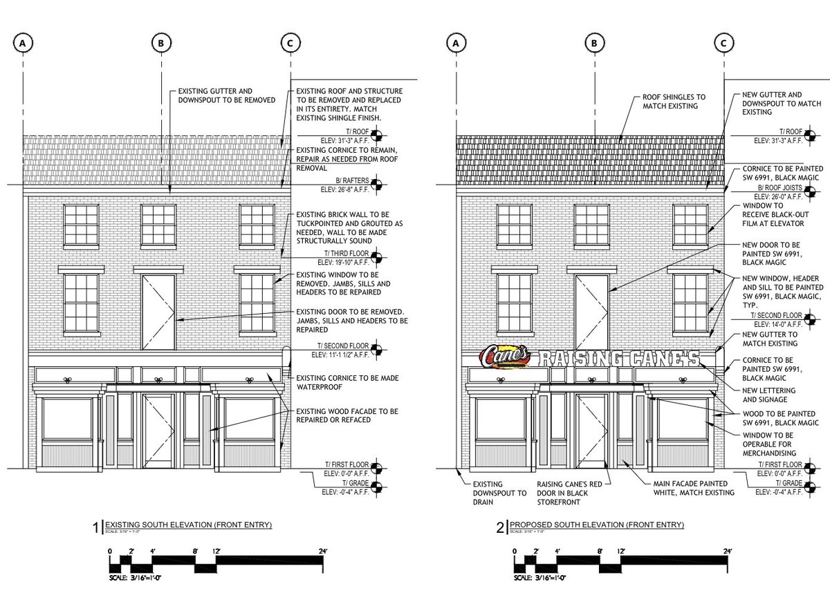 👀🍗A Raising Cane's is coming to Georgetown on M St. (next to Sephora), according to documents filed with D.C.'s Historic Preservation Office. It would be D.C.'s second location after one in Union Station opened in January. ADDRESS: 3249 M St. NW #RaisingCanes #dcfood