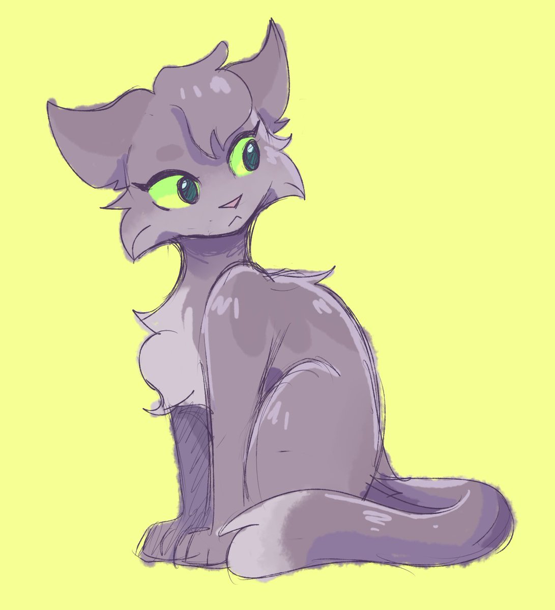 this sketch I made of dovewing continues being so pretty ven though it's SO simple