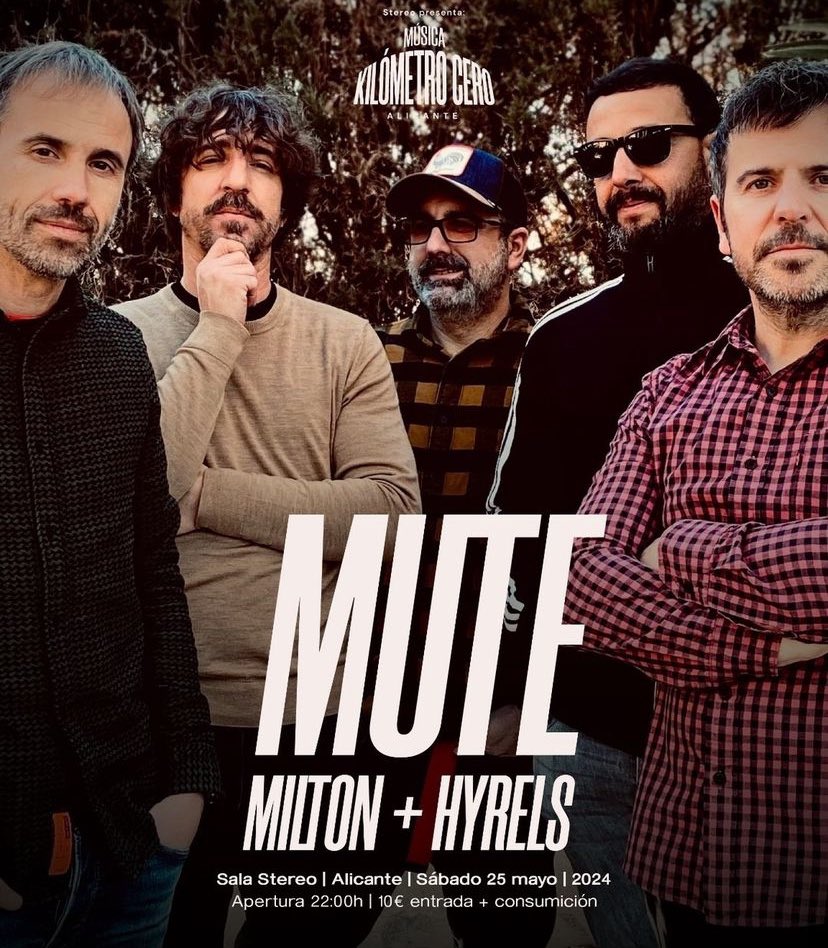 mute (@muteaspe) on Twitter photo Pues muy bien ayer el <a href="/aspesuena/">Festival Aspesuena</a>
Mira que fue inesperado pero es que sois la ost. Muchas gracias 🙏
Este sábado 25 seguimos con los conciertos locos estos y nos metemos en <a href="/StereoAlicante/">Stereo Alicante</a> a poner en valor las bandazas de nuestra provincia, venid q os vamos a freir el cerebro🖤 Pues muy bien ayer el <a href="/aspesuena/">Festival Aspesuena</a>
Mira que fue inesperado pero es que sois la ost. Muchas gracias 🙏
Este sábado 25 seguimos con los conciertos locos estos y nos metemos en <a href="/StereoAlicante/">Stereo Alicante</a> a poner en valor las bandazas de nuestra provincia, venid q os vamos a freir el cerebro🖤