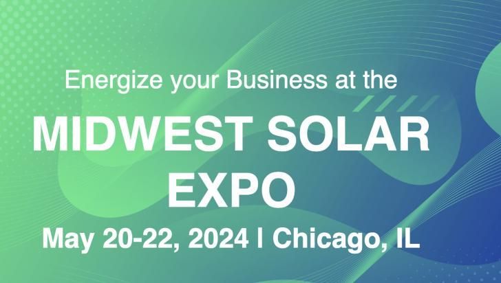 Midwest Solar Expo Tomorrow, 5/20-22, #Chicago #Illinois: buff.ly/3JGvjfq @MWSolarExpo #energyefficiency #solar #cleanenergy #cleantech #greentech #energy #energystorage #greenbuilding #Midwest #building #buildings #architecture #engineering #sustainability #climatechange
