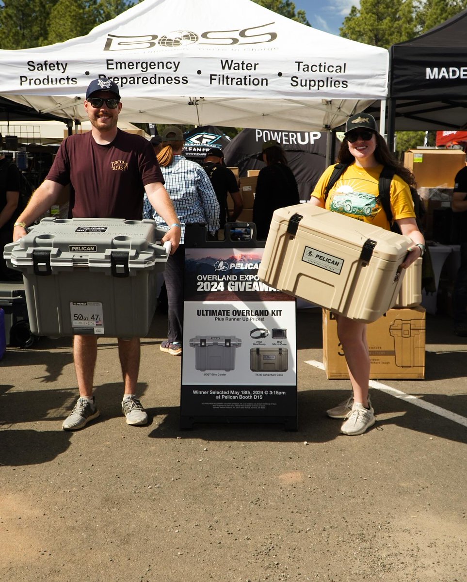 Day 2 at @overlandexpo West was one for the books. Flagstaff you all have showed up. Let’s keep the good times rollin into day 3 ⛰️ Congrats to all the raffle winners 👏 Come on by Booth D15 and say hi! We’ll see you there 📍 #pelicanproducts #builttoprotect #olewest2024