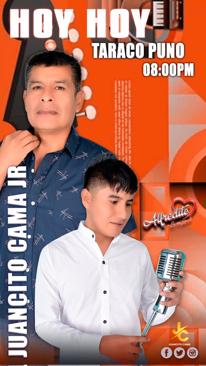 JuanCama37's tweet photo. #juancitocama
#alfreditocorazon
#elgrandesafiotropical
#presentacionesenvivo
#taraco
#puno https://t.co/SsKmt1FiSl