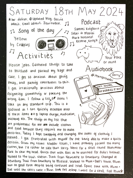 Helen Shaddock (@hshaddock) on Twitter photo Saturday 18th May 2024 - helenshaddock.blogspot.com/2024/05/saturd… #art #diary #drawing #journal #helenshaddock #eatingdistress #eatingdisorder #ocd #mentalhealth #recovery #autism @shaunwkeaveny <a href="/LucyENichol/">Lucy Nichol / Lucy Roth</a> <a href="/coldplay/">Coldplay</a> <a href="/BBCRadio4/">BBC Radio 4</a> <a href="/Sam_Kinghorn/">Samantha Kinghorn</a> Saturday 18th May 2024 - helenshaddock.blogspot.com/2024/05/saturd… #art #diary #drawing #journal #helenshaddock #eatingdistress #eatingdisorder #ocd #mentalhealth #recovery #autism @shaunwkeaveny <a href="/LucyENichol/">Lucy Nichol / Lucy Roth</a> <a href="/coldplay/">Coldplay</a> <a href="/BBCRadio4/">BBC Radio 4</a> <a href="/Sam_Kinghorn/">Samantha Kinghorn</a>
