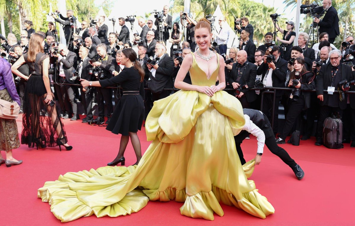 Marina Ruy Barbosa attends the 'Horizon: An American Saga' Red Carpet at the 77th annual Cannes Film Festival.