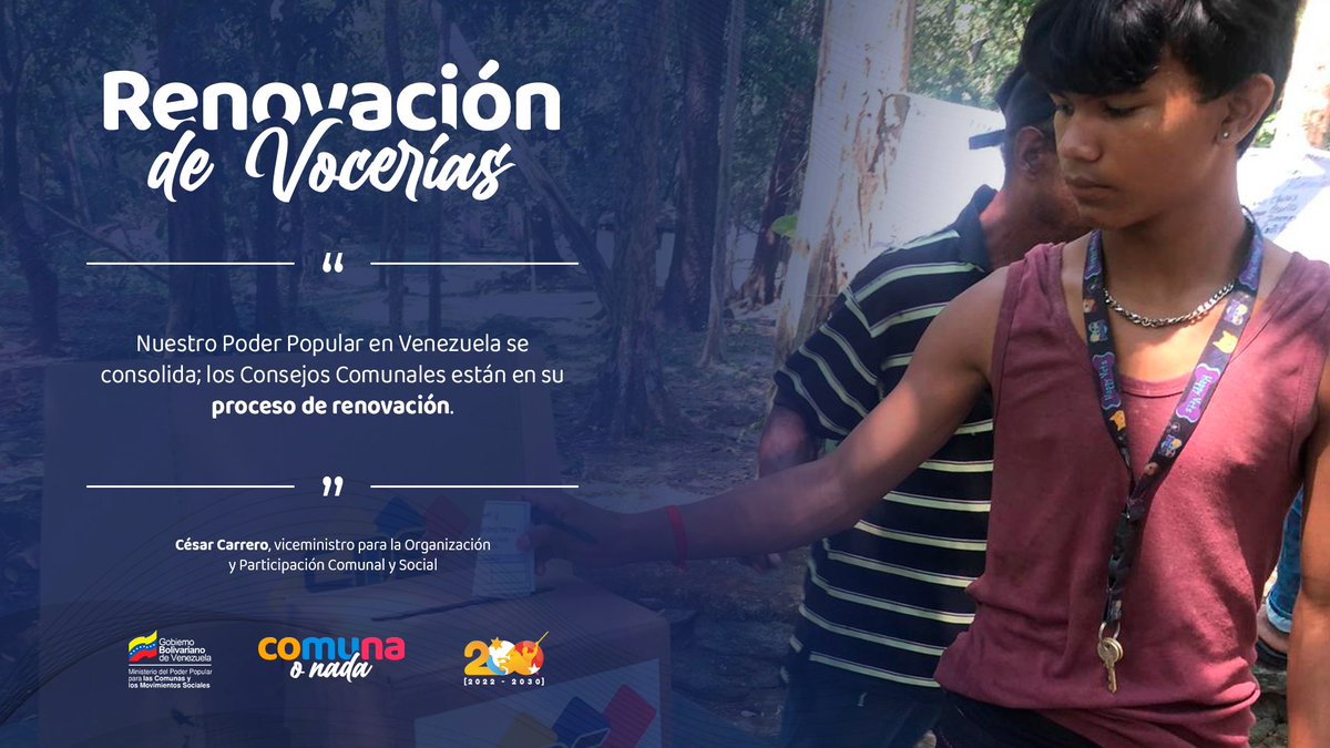 #Entérate 🗣️ iEl Poder Popular se renueva! 🗳️ Es momento de reencontrarnos, de fortalecer nuestra democracia participativa y protagónica desde las bases populares. #VamosAReencontrarnos