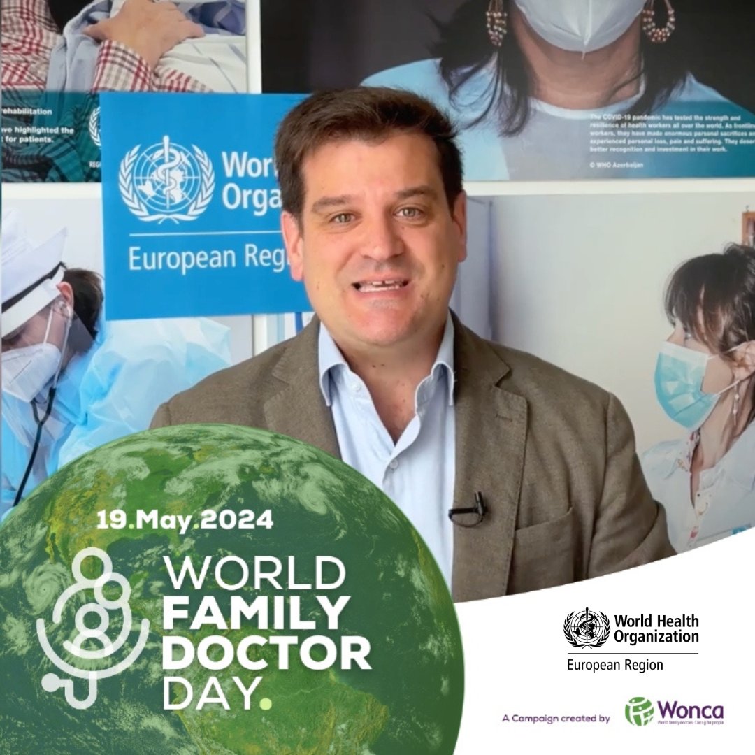 “My hope is that new generations of family #doctors see the profession as a stimulating specialty, contributing to better #health and more equitable and efficient health systems.” Dr Tomas Zapata, family #doctor from 🇪🇸, WHO/Europe’s Health Workforce Team Lead. #WFDD2024