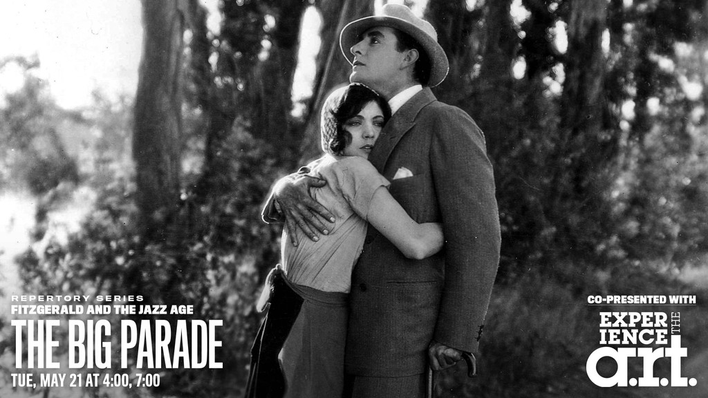 John Gilbert stars in King Vidor’s silent war epic THE BIG PARADE, screening Tue at 4:00 & 7:00 as part of “Fitzgerald and the Jazz Age,” co-presented with the A.R.T. Buy tickets & learn more about @americanrep's upcoming production of GATSBY: brattlefilm.org/film-series/ja…