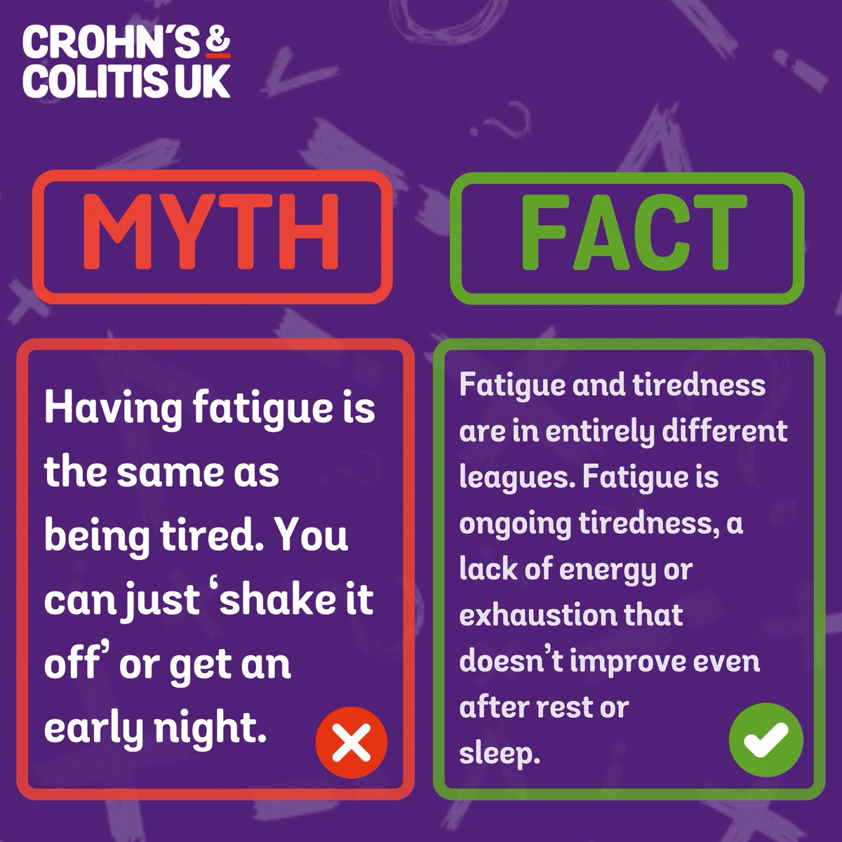 CrohnsColitisUK's tweet photo. What myths have you heard about Crohn’s and Colitis? 
 
This #WorldIBDDay 🌍 help us correct the widespread misunderstanding, so no one feels ignored or dismissed because of these Crohn’s or Colitis. 
 
To find out more: 
https://t.co/mB5871ragq

#ibdmythbusting https://t.co/W3ykhMZm0o