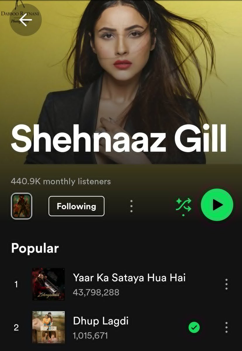 When u start to walk on a new path, many will mock u and tell u that u cant do it Bt just keep listening to ur self and achieve ur dreams 1M listeners for #dhuplagdi on Spotify🥳 Congrats @ishehnaaz_gill 🥹❤️ #Shehnaazgill