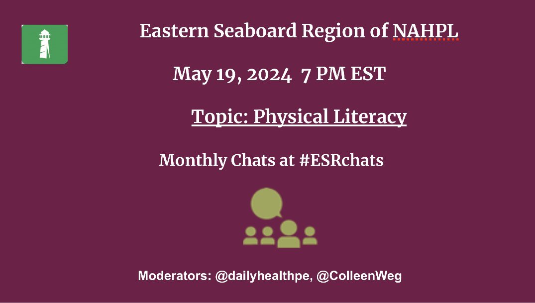Hope you will join us tonight at 7pm EST at #ESRChats.