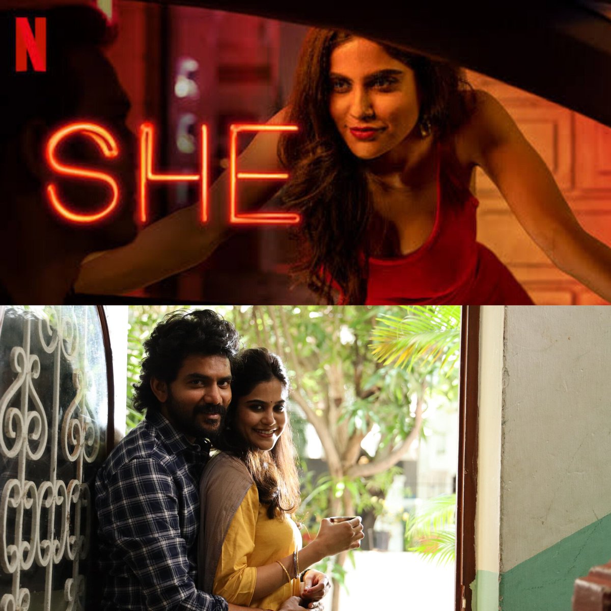 . @aaditiofficial has done a bold character in #She webseries whereas in #StarMovie she has done an excellent performance as a Surabi in 2nd half 🔥 

Hence proved she can play the versatile performance either it's a glam role or homely role 🥰