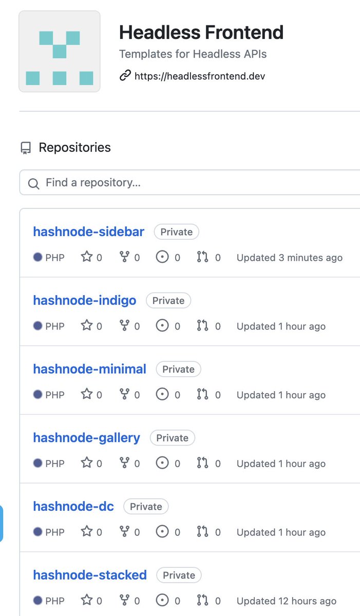 Built 6 headless templates for Hashnode, just need to build the main site now.
