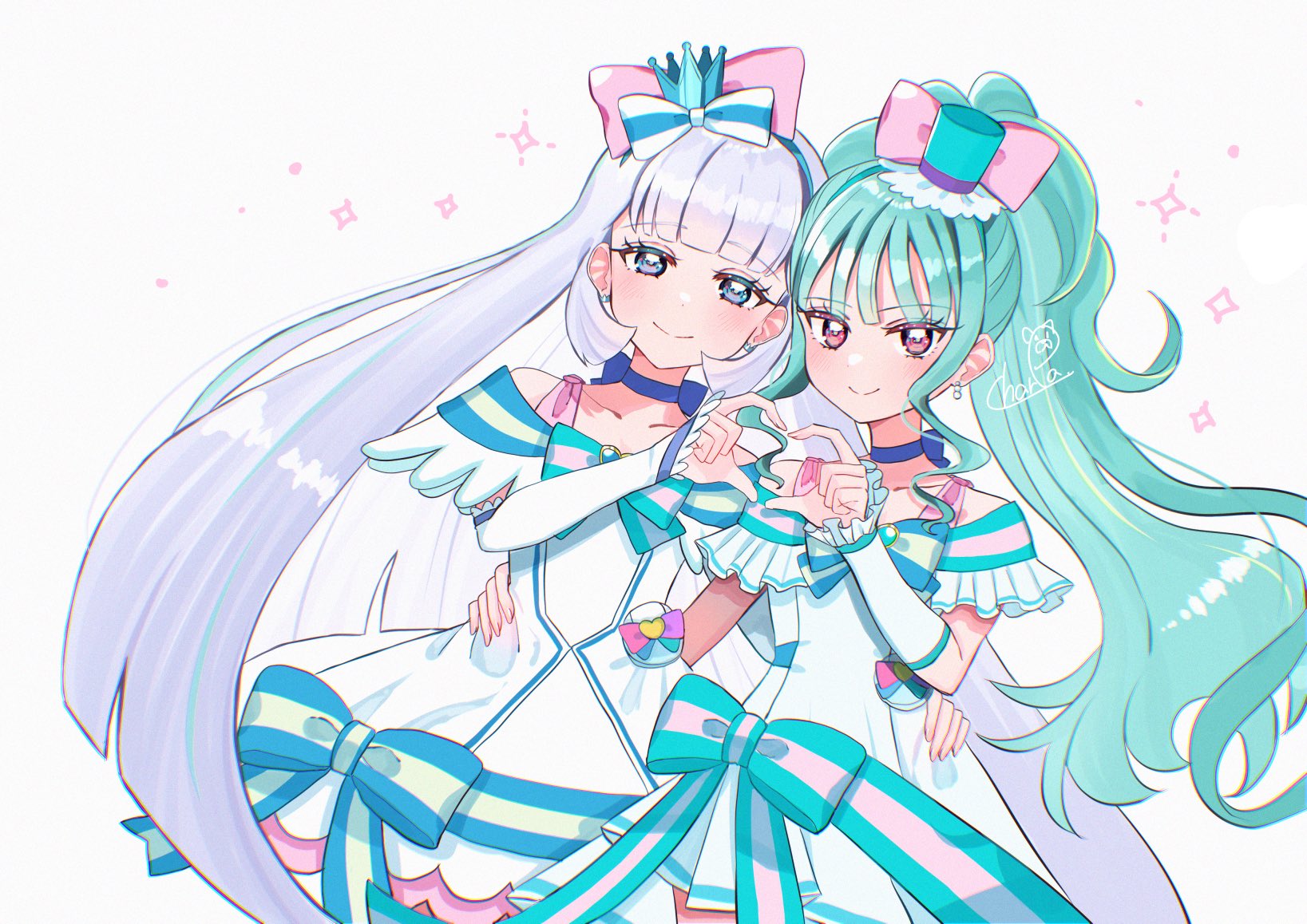 わんだふるぷりきゅあ！』キュアニャミー＆キュアリリアン描き