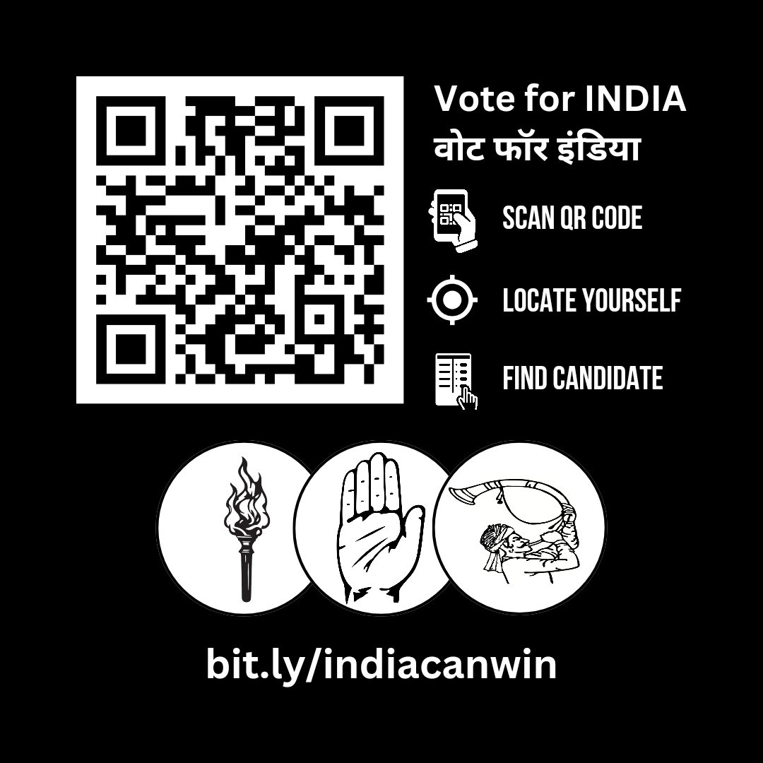 MUMBAI: Want to vote for the INDIA Alliance? Don't know your constituency? Don't know your candidate? Don't know which symbol to vote for? As symbol confusion continues across the country, head to bit.ly/indiacanwin to see who you need to be voting for tomorrow.