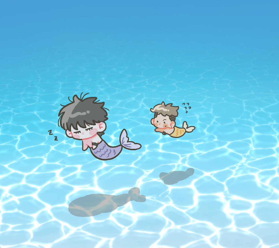 짱 예쁜 배경 다운 받아서 하찮은 태웅태섭 그리기