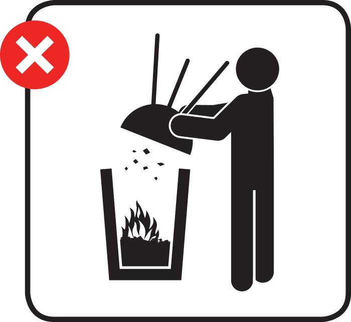 Having a #BBQ? Help prevent wheelie bin fires by not discarding hot coals/ash until thoroughly cold. Allow ashes to cool completely or pour water onto them.