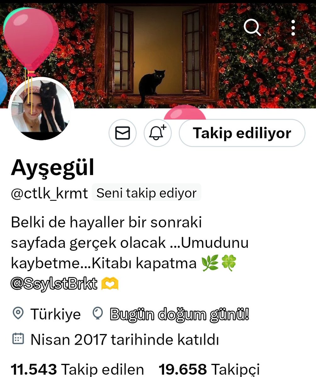 Can dostum <a href="/ctlk_krmt/">Ayşegül</a>
sağlıkla huzurla neşeyle nice güzel yaşların olsun tüm dileklerin bir bir gerçekleşsin
Şapşahane güpgüzel yaşlar diliyorum 🥳 💐 🎉 🎈 🐞 🕊️