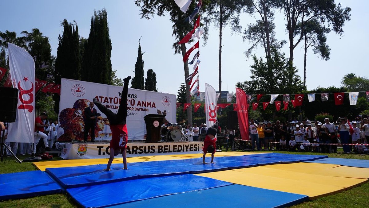 19 Mayıs Atatürk’ü Anma Gençlik ve Spor Bayramı kutlamaları kapsamında Tarsus Kültür Park’ta düzenlenen etkinliklere katılım sağladık. Yaşasın 19 Mayıs. 🇹🇷