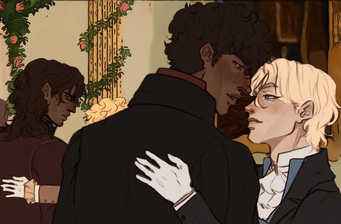 I feel like Laurent definitely knows Nikandros is watching them and is playing up his affectionate look bc of it
he's just cunty like that
.
.
.
#wip #Lamen #captiveprince