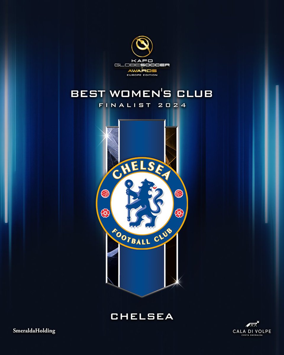 Will Chelsea Women be named the BEST WOMEN'S CLUB at the @KAFD #GlobeSoccer European Awards? 🏆 @chelseafcw #KAFD #HotelCaladiVolpe #SmeraldaHolding