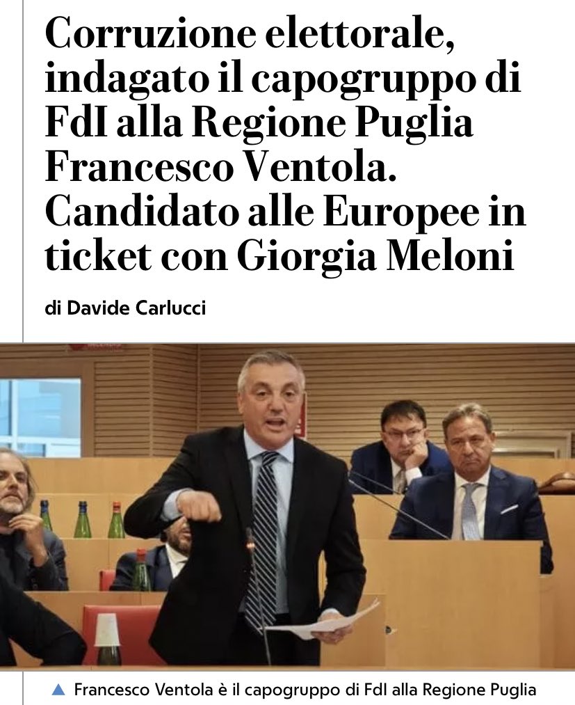 Questa notizia non ha trovato spazio nei titoli del #Tg1... Con De Caro aprivano tutte le edizioni!