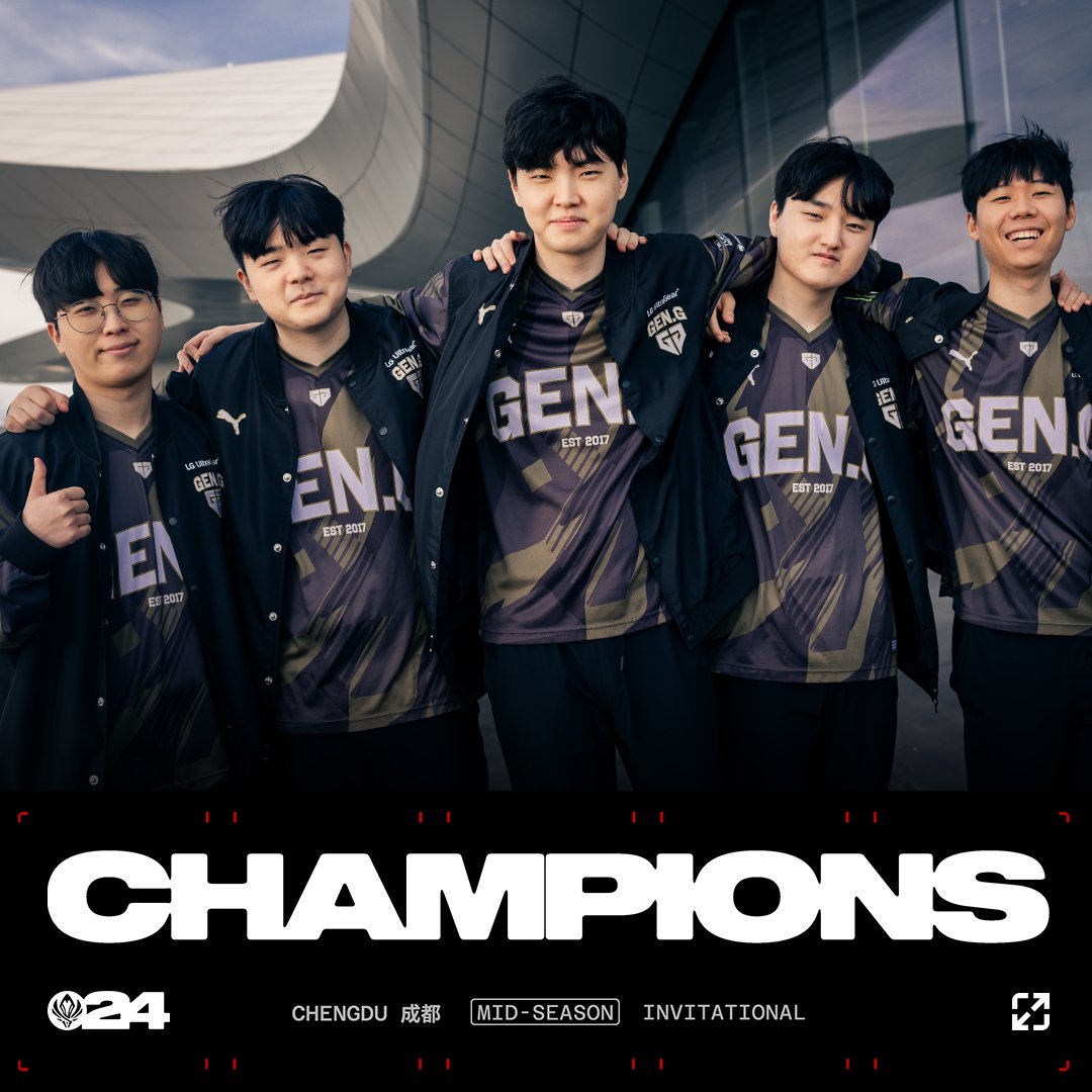 🏆 @GENG ARE THE #MSI2024 CHAMPIONS! 🏆