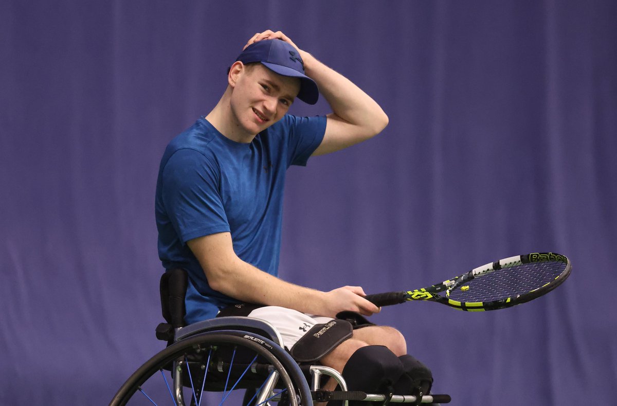 Plenty to smile about for Andrew Penney after retaining his Bulle Indoors title 🇨🇭 🏆 Andrew beat Josef Riegler (AUT) 6-7(6), 6-2, 6-2 in Switzerland to claim his first title of 2024, with the doubles final still to come today. #BackTheBrits 🇬🇧 | #wheelchairtennis