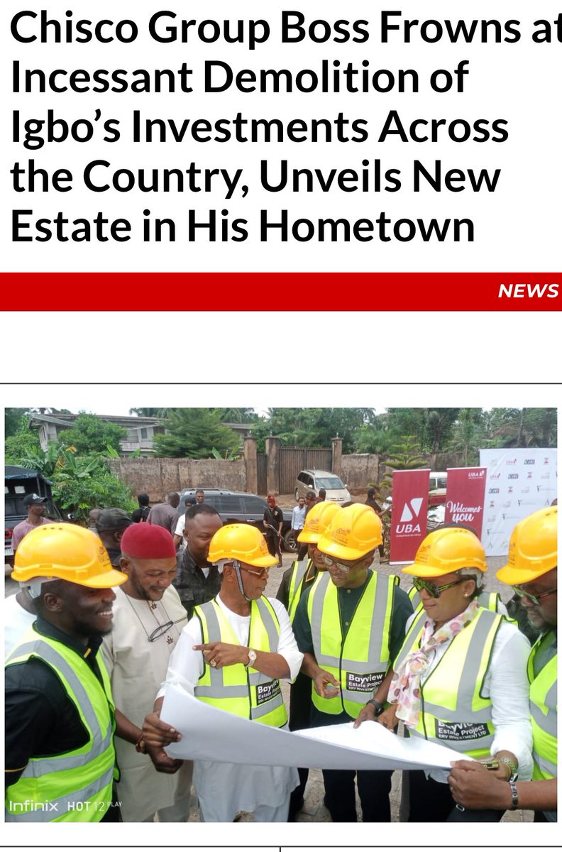 High Chief Chidi Anyaegbu - CEO Chisco Group of Indistries - has just flagged off a Multi Billion Naira Diamond Estates. Nnewi. Anambra state! 💥🔥🔥 For such a man - with multiple estates outside the region to start something in Nnewi, Aku Ruo Ulo has become a reality. His