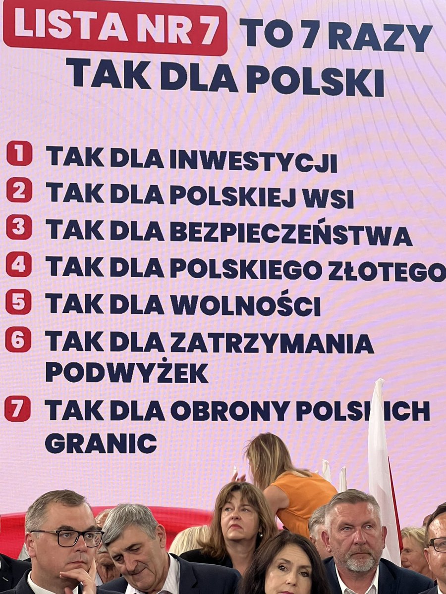 Lista nr 7 do Europarlamentu 7 razy TAK #TakDlaPolski