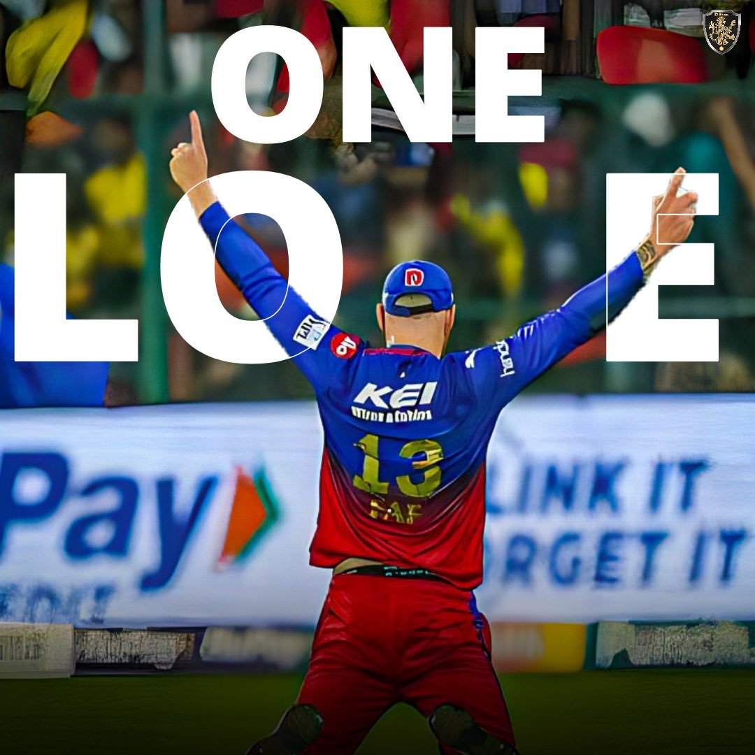 That catch from @faf1307 is #OneLove moment for all of us! #RCB #IPL2024