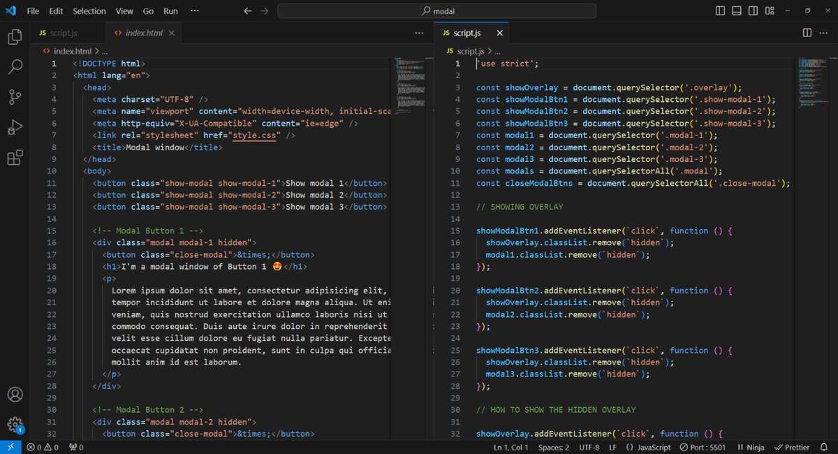 n_kiitan's tweet image. #javascript
Another time on JavaScript ,,I learned about
📍using the overlay property
📍classList property and it’s method (add,remove,contains,toggle)
📍document.querySelectorAll
📍hidden,overlay in css
#frontendwebdeveloper
#100daysofcode
#css
#webdesign
