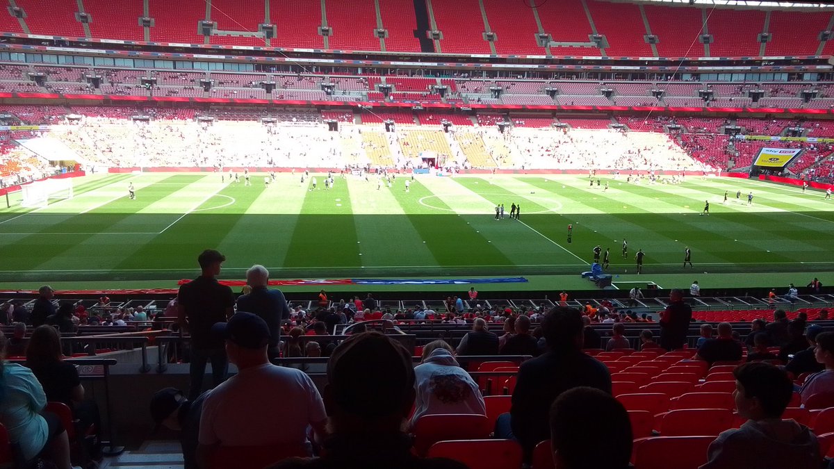 Our View today ..here with fans you sit all season long with and this is a Dream Come True for all Crawley Town fans alike