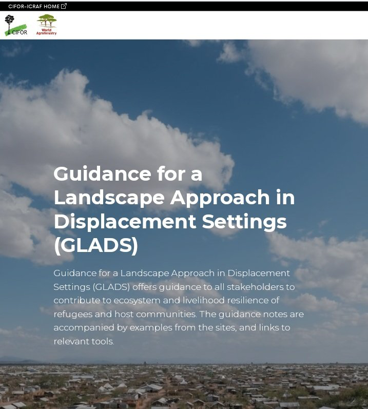 The Guidance for a Landscape Approach in Displacement Settings (GLADS) offers guidance to all stakeholders to contribute to ecosystem and livelihood resilience of #refugees and host communities. Check it out:➡️ cifor-icraf.org/glads/ #Trees4Resilience