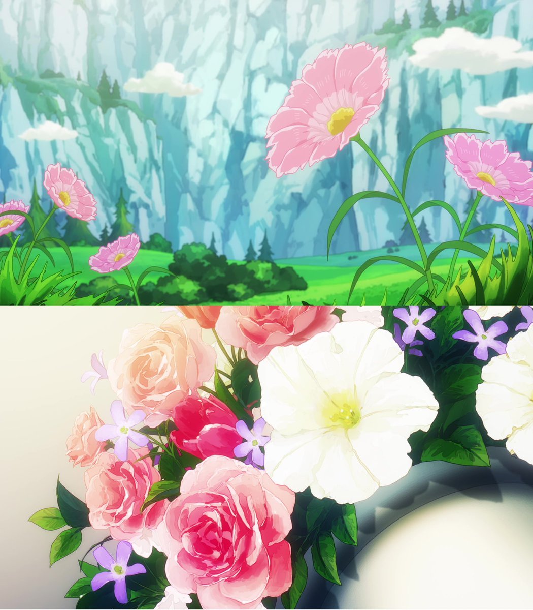 #ONEPIECE1105 Besides Luffy, these were my favorite shots of the recent episode. 😍🌸💐🌺🌹 Gorgeous flowers. 🥰🌸💐🌺🌹
