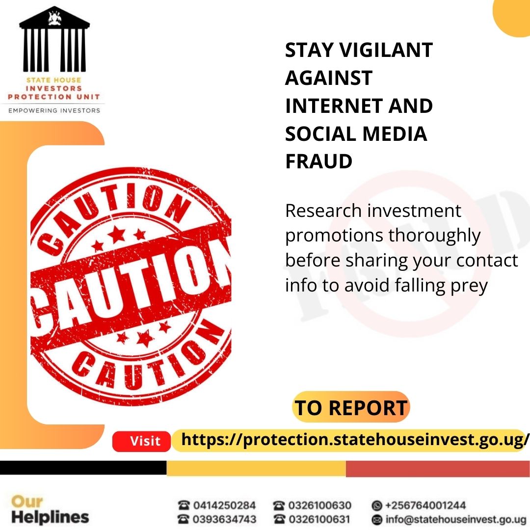 All investors are urged to stay vigilant against falling prey to social media Internet scammers and fraudsters. For authentic government sources, please get in touch with @ShieldInvestors . #EmpoweringInvestors