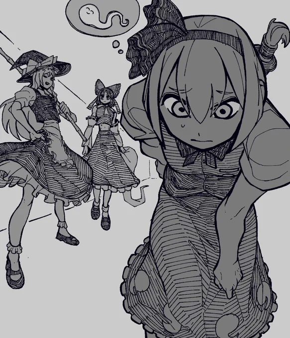 なんだか疲れちゃってるので再掲して描いた気になる 東方 
