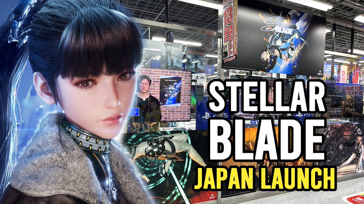 Stellar Blade Launch in Japan! ✨ #StellarBlade A giving you a video tour of Yodobashi Camera Akihabara at the launch of Steller Blade! WATCH: youtu.be/G-mZb8TV2fk?si…