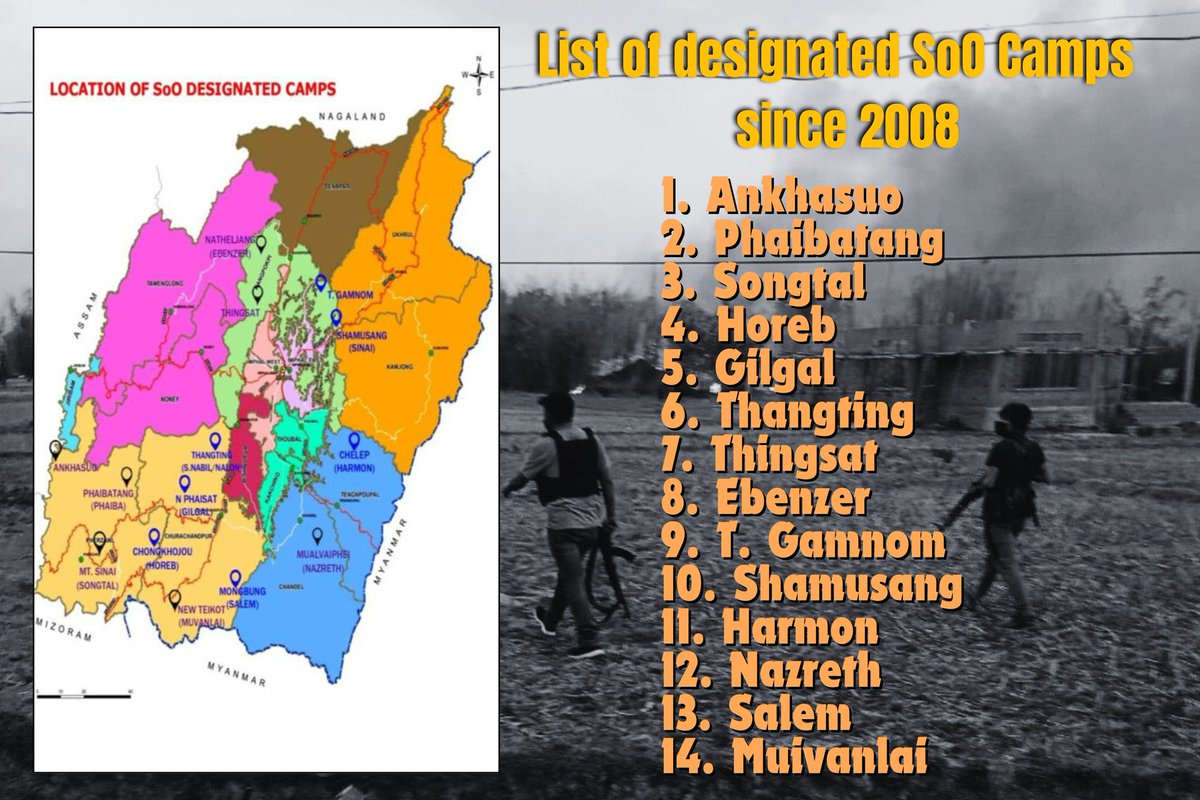 SoO camps around the valley area were permitted by the Government of Manipur since 2008. 

#Manipur #ManipurCrisis #TerroristIndia  #KukiZoMilitant #NarcoTerrorist