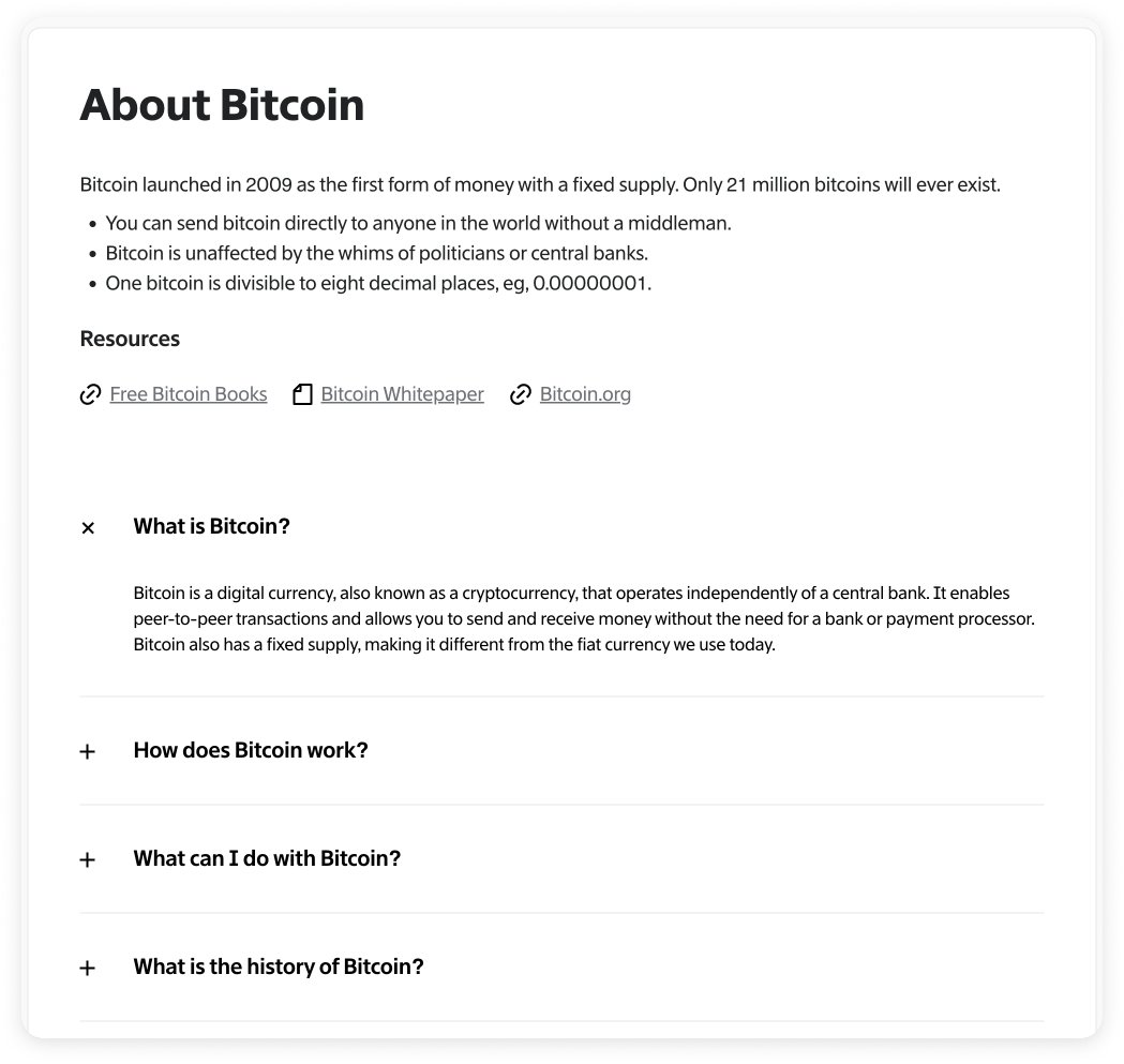 Our Bitcoin Price page is live 🇨🇦 https://t.co/dogCYE3WON - Interactive  price chart with 13 years of price history - See % return for day, week,  month, year, 5 years - Convert BTC